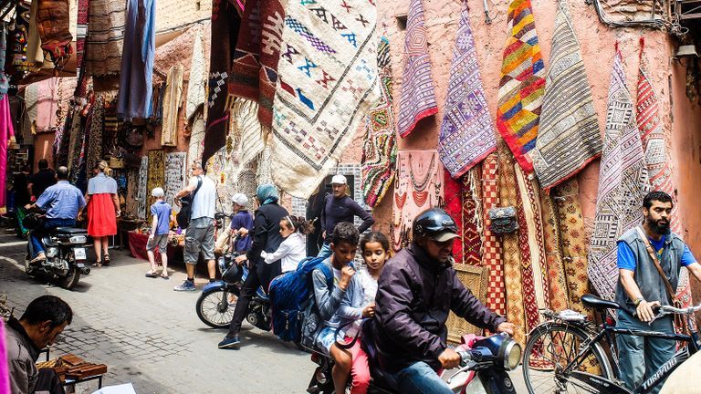 Marrakesh Morocco street scene