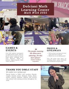 Math Week Recap Flyer