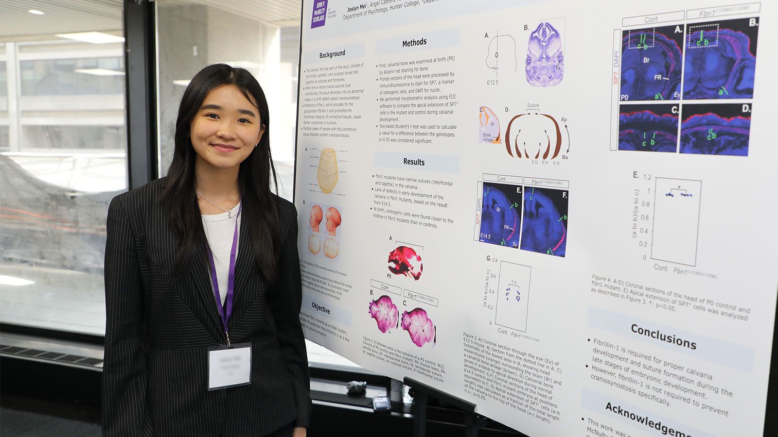 McNulty student at UGRC from 2024 research conference