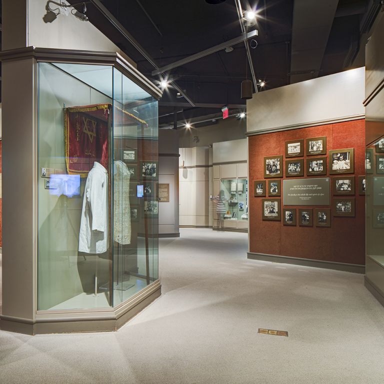 An exhibit from the Museum of Jewish Heritage.
