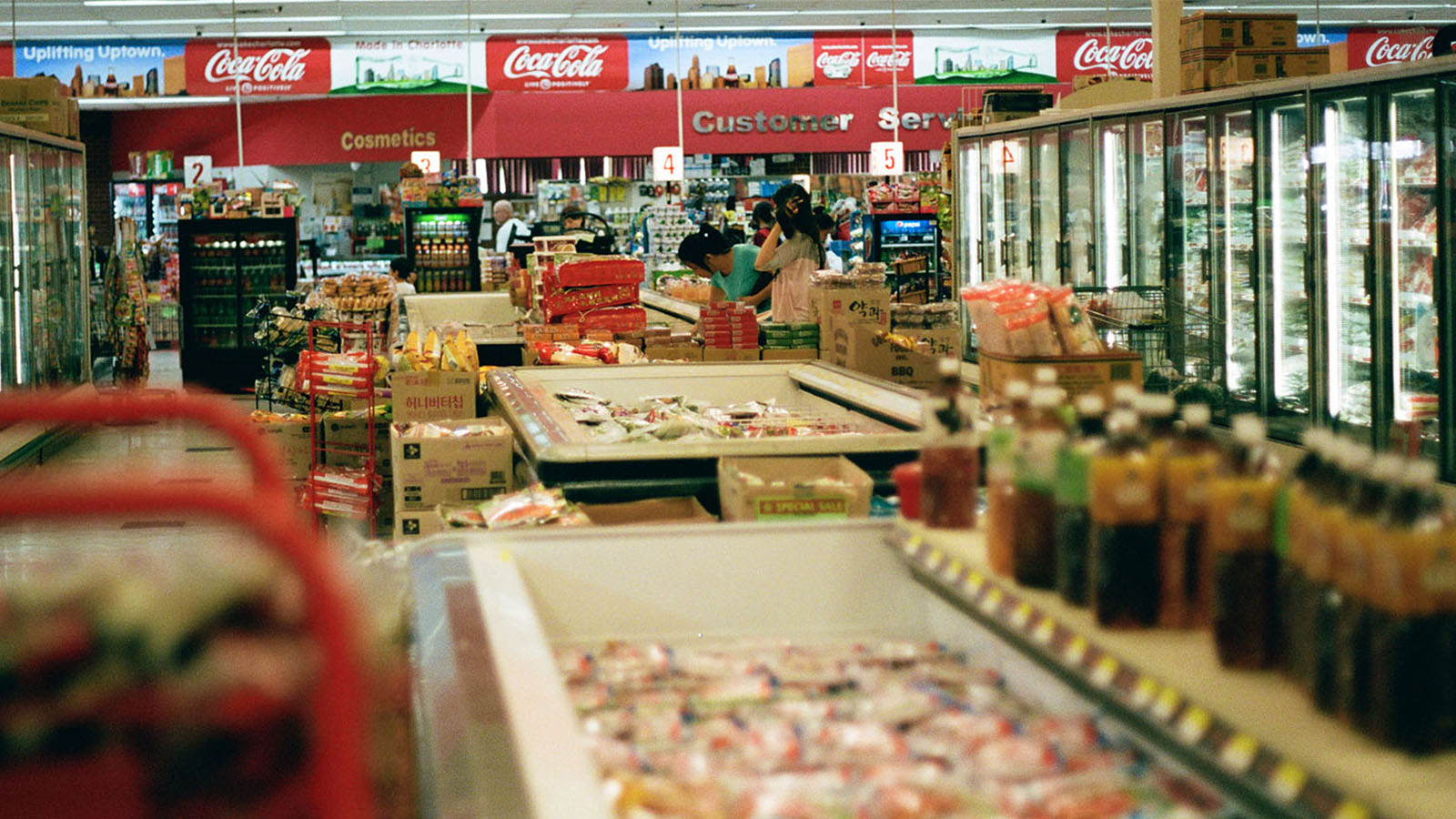 Supermarket aisles 