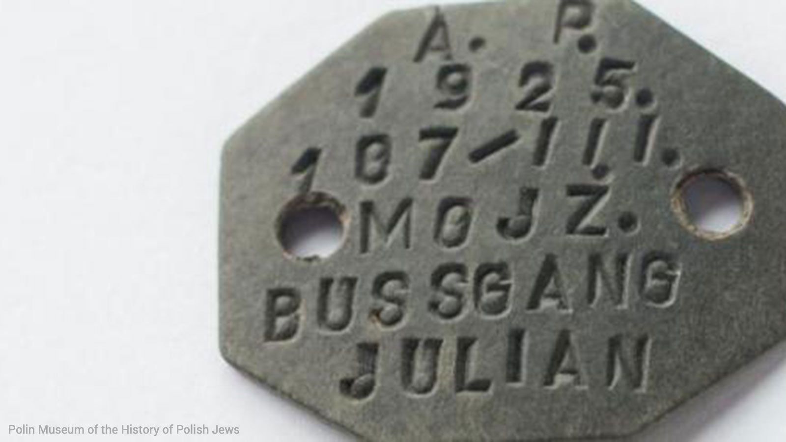 Dog tag of a Polish soldier who fought in the Second World War
