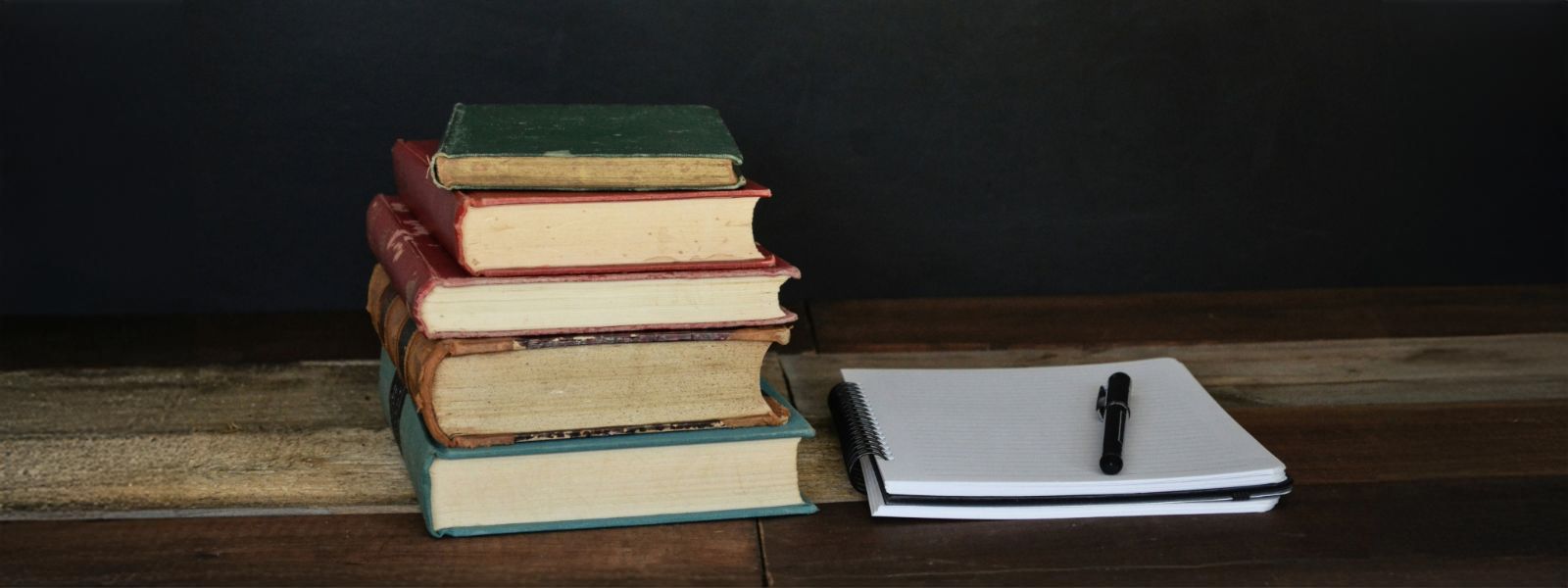 Piles of books.