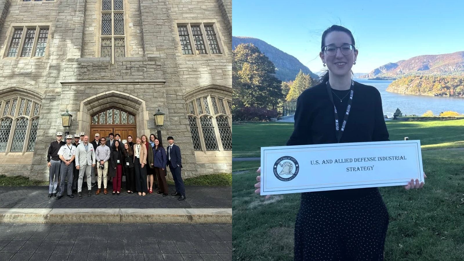 Annual Student Conference on U.S. Affairs (SCUSA) held at The United States Military Academy, West Point. With Hunter College representative Maisie Haft.