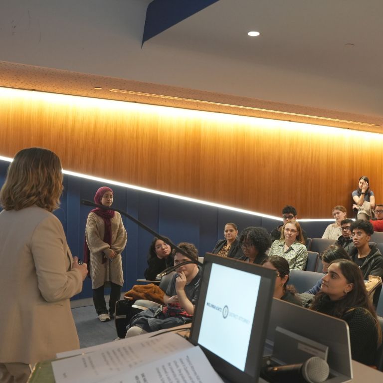 Melinda Katz event for Prelaw students.