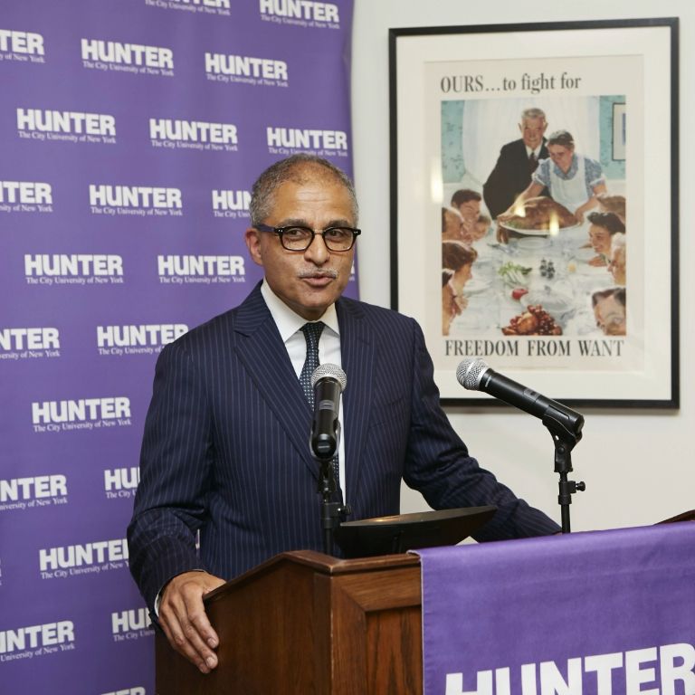 Judge Wilson attending Hunter College event.