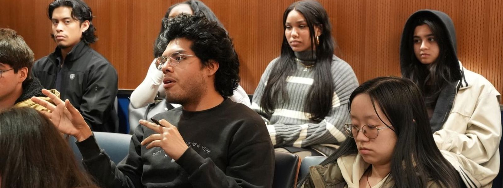 Pre-law students attending an event.