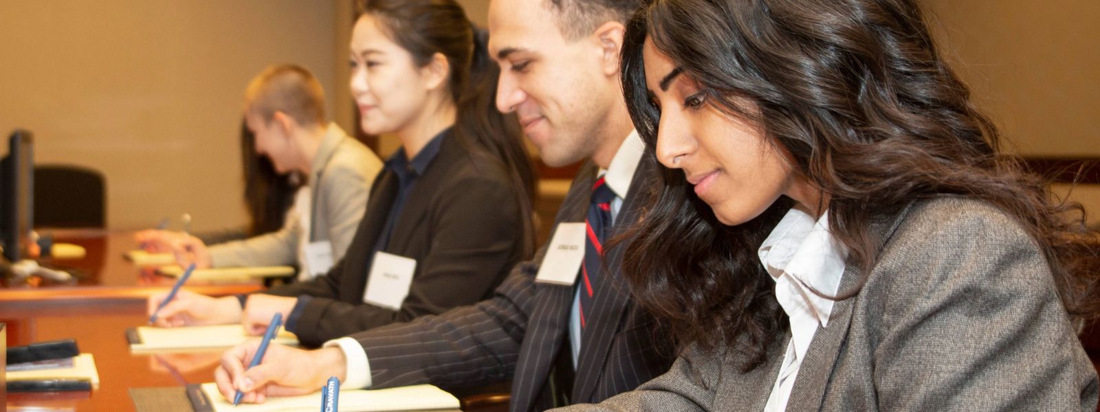 Pre-law students during Moot Court.