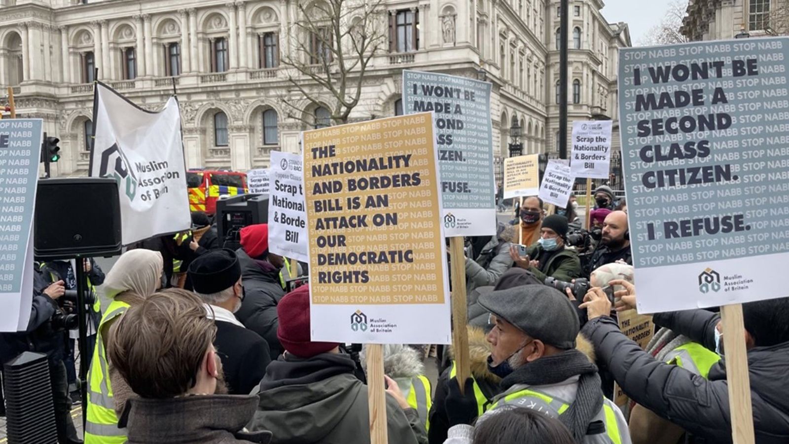 Image of people protesting