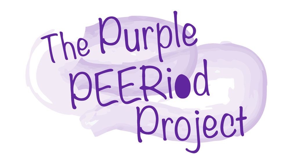 logo text for the Purple PEERiod Project