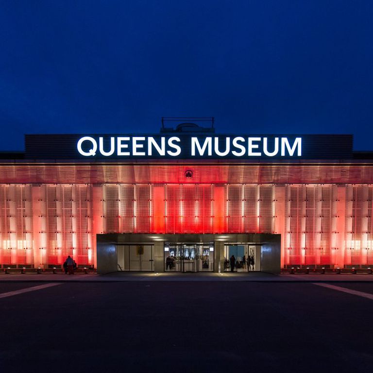 Queens Museum Exterior at Night