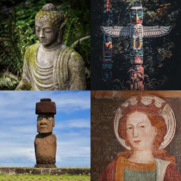 Collage of religious figures