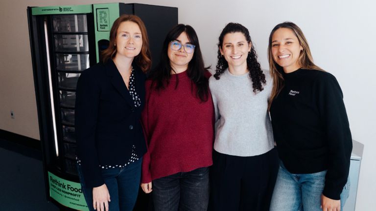 Samantha Rice, Jennifer Zingone, and Haley Schusterman of the Food Policy Center with Shana McCormick of Rethink Food.