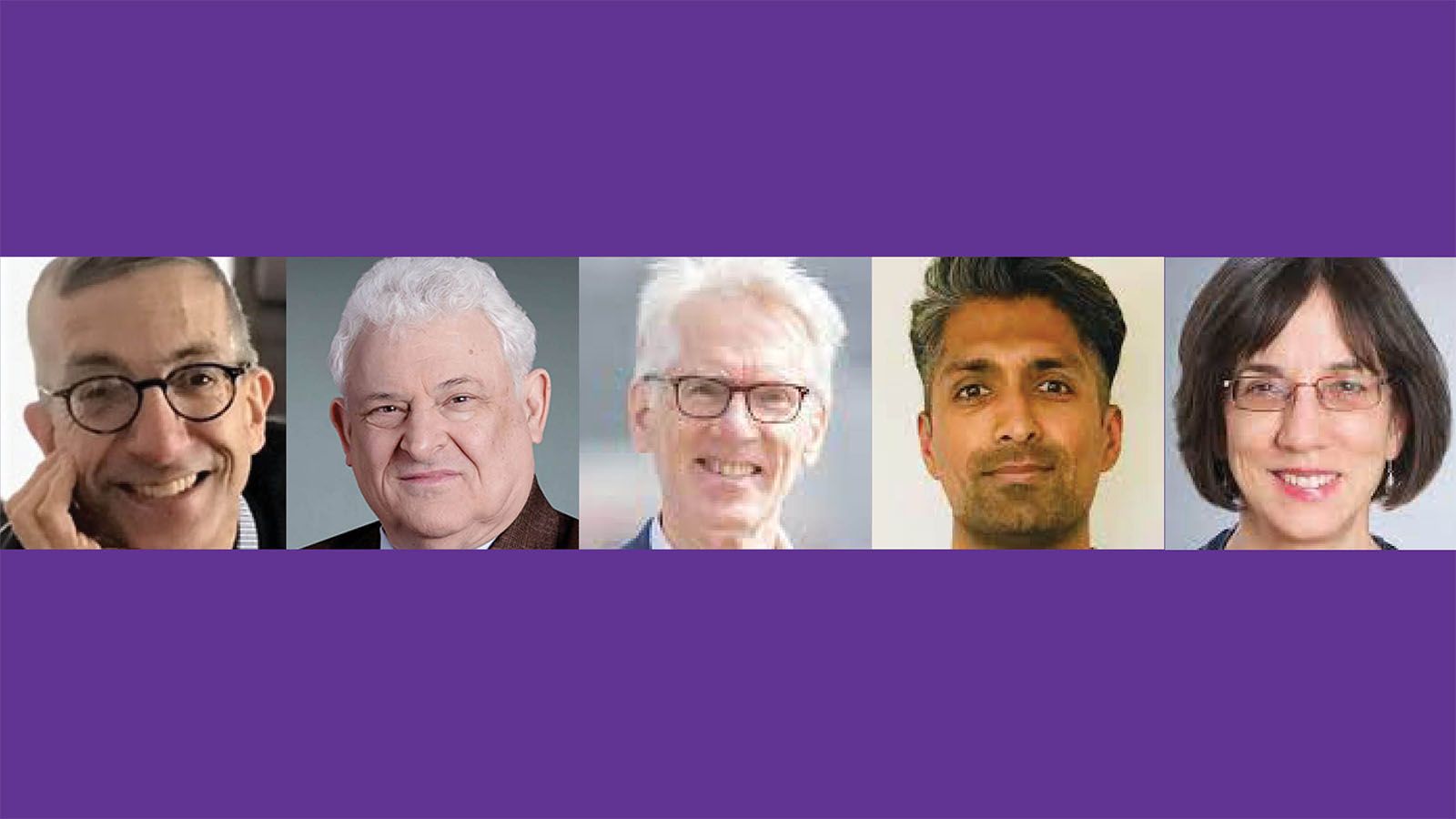 (From left) Philip Alcabes, Dr. Arthur Caplan, Paul Hunt, Mihir Mankad and Susannah Sirkin