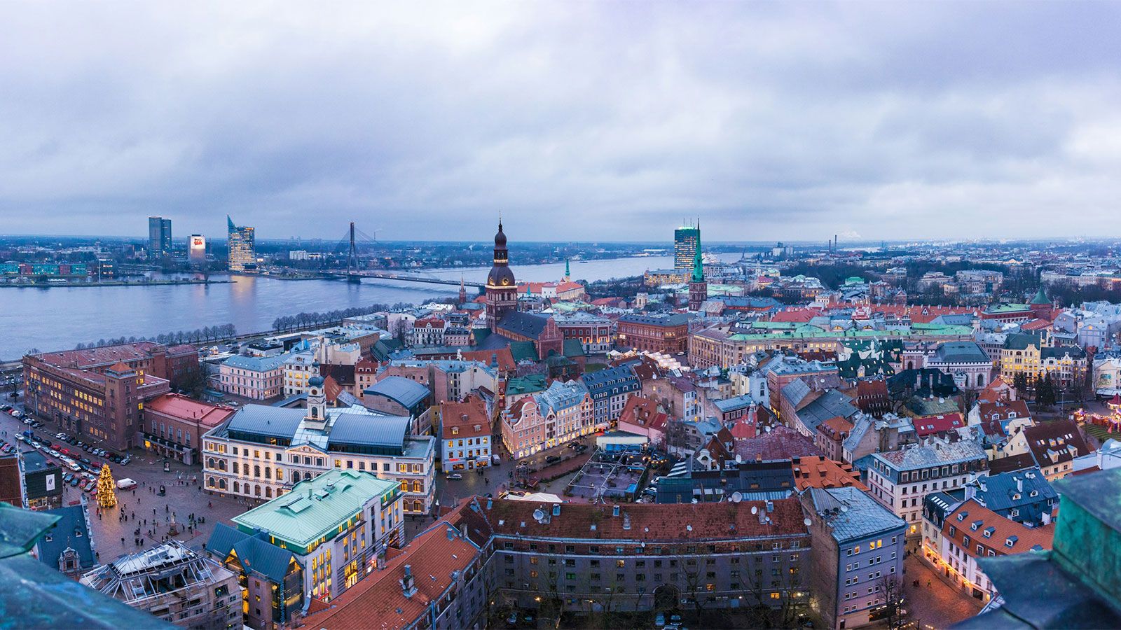 landscape of Riga, Latvia