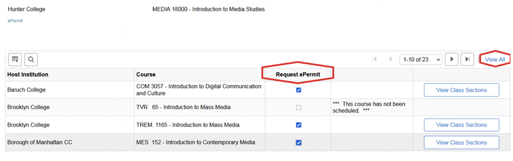 host institutions epermit