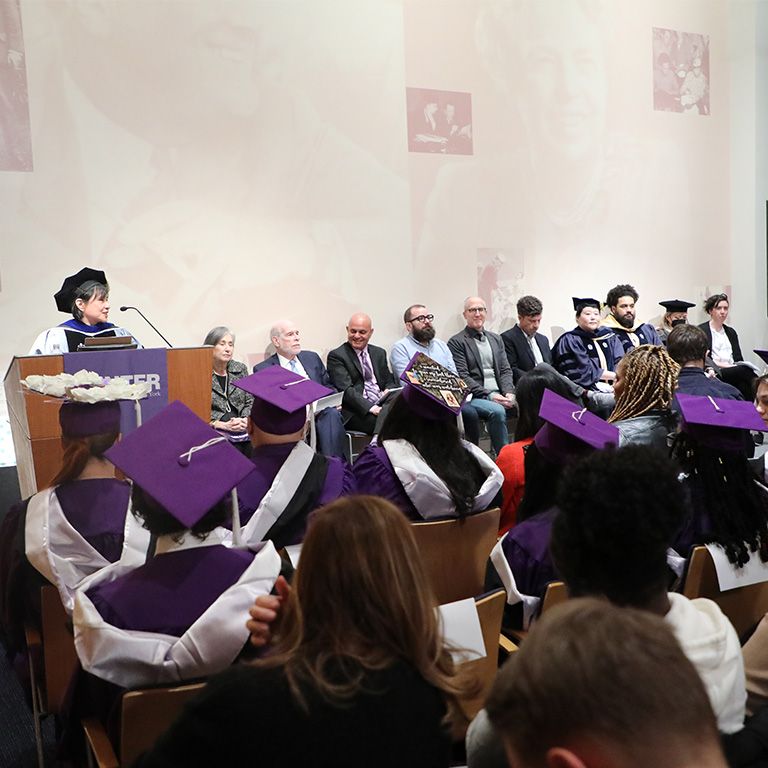 Sociology faculty at graduation.