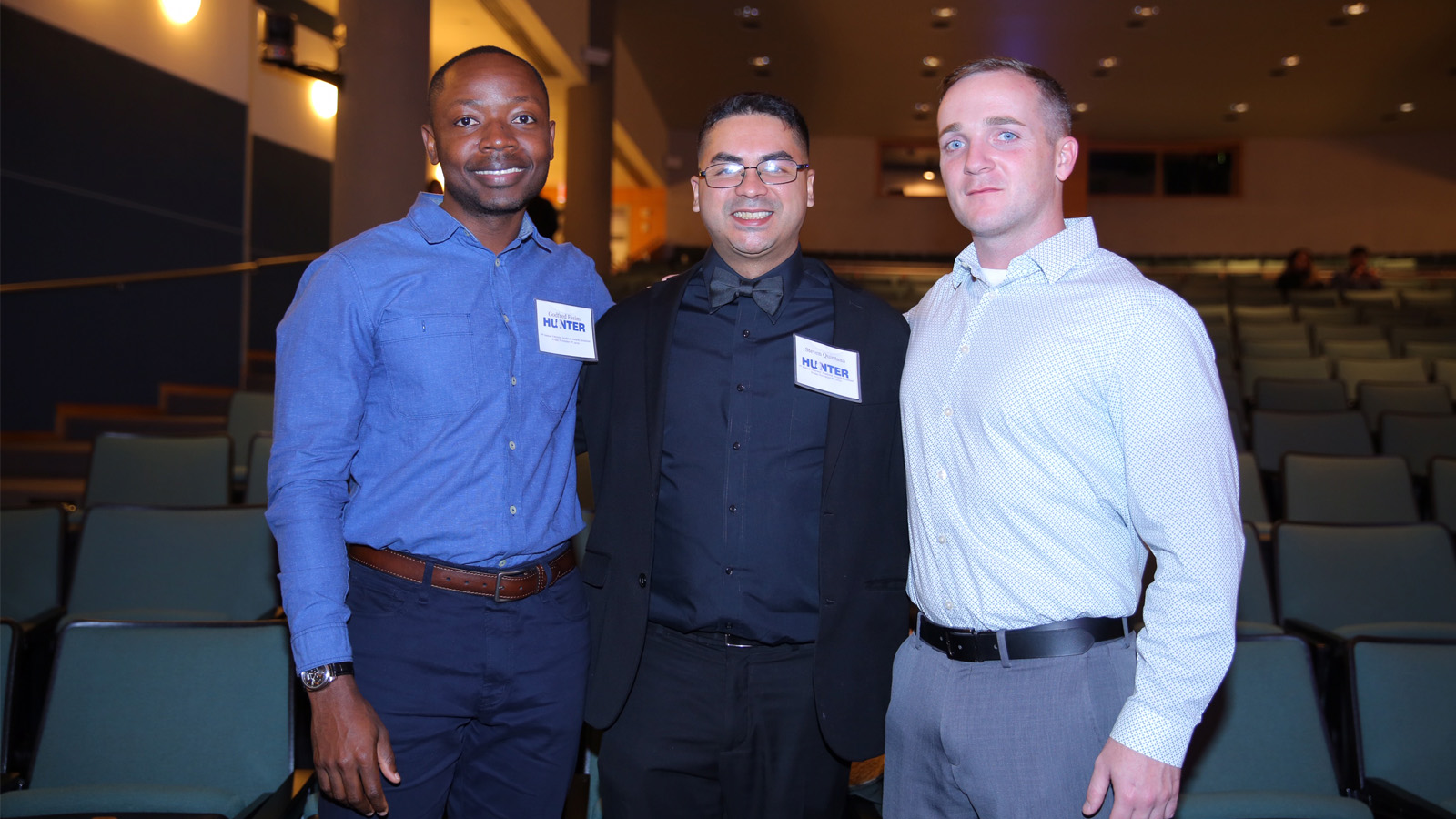 Hunter Student Veterans: Godfred Essim, Steven Quintana, and Thomas Joy