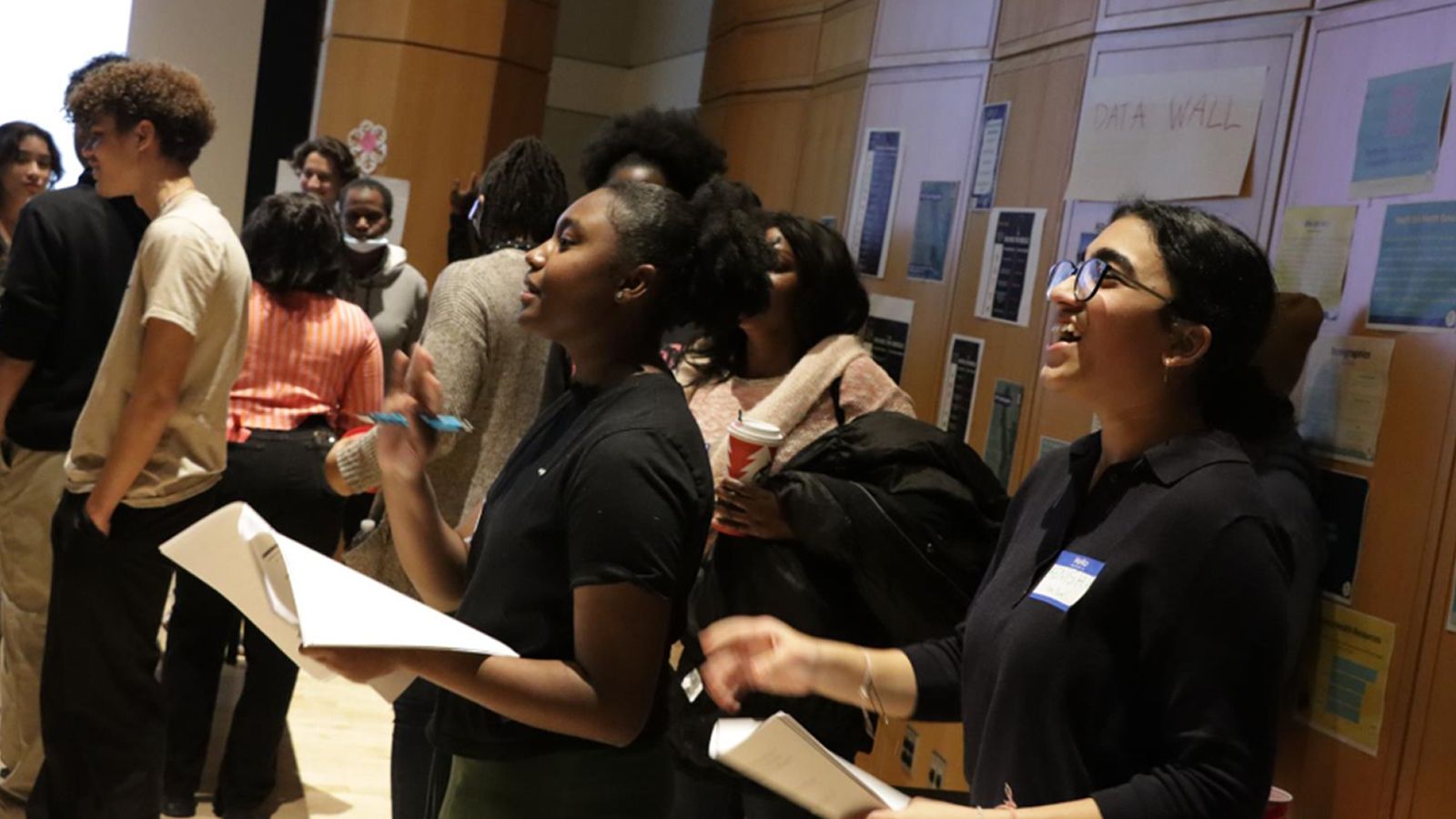 Students caucus on policy priorities at the CUNY Graduate Center