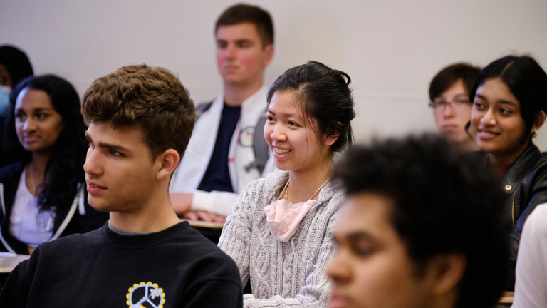 Hunter Students in a classroom