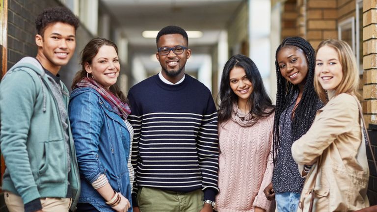 group of students.