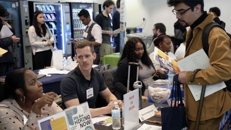 People at a tabling event