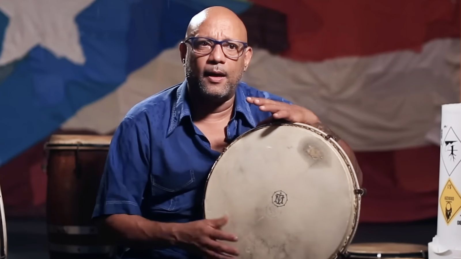 Tito Matos explains his drumming technique in the series “Puerto Rican Voice.