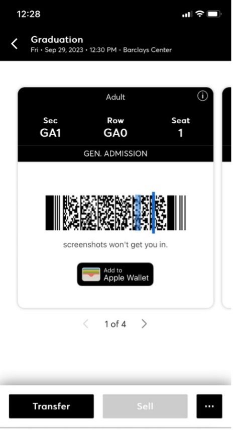 ticketmaster screen mobile
