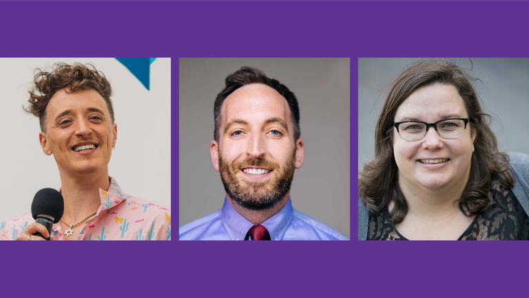 Headshots of Lex Horwitz, Bobby Hodson and Erin Mayo-Adam