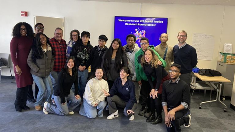 High school students, teacher mentors, and School of Education faculty of the Youth Educator Program.